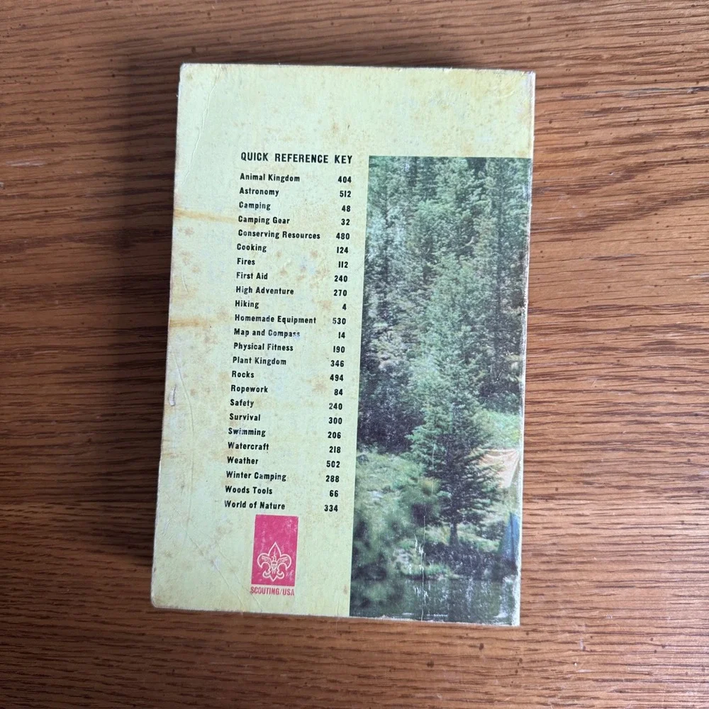 Boy Scouts of America‎ FIELD BOOK 1980 Printing 2nd Ed Camping Survival Skills